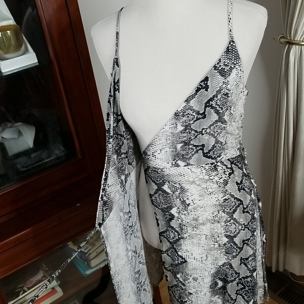 Wrap It Up Python Print Sleeveless Wrap Dress By … - image 8